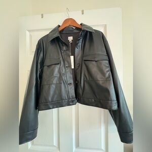 a new day Black Faux Leather Jacket